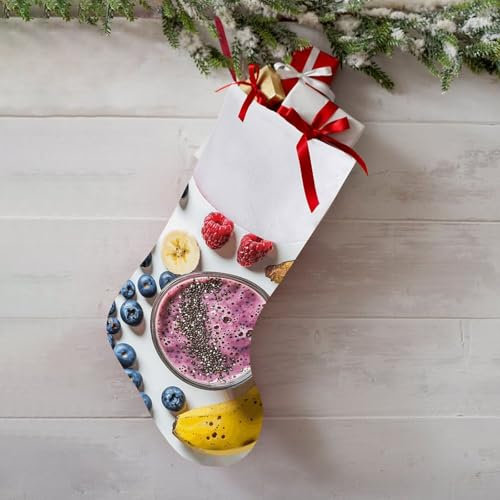 KLOPH Weihnachtsstrümpfe, 41,9 cm, personalisierbar, Weihnachtsstrumpf, Dekoration (DesignName), Strumpf zum Aufhängen, Kamin, Dekoration für Urlaub, Weihnachtsbaum, Kamin, Dekoration, Geschenke
