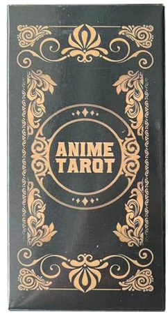 Fruusv Cartas de anime de tarot, baraja de tarot inspirada, cartas de adivinación, mazo de tarot para principiantes, colección de anime, artículo de coleccionista de tarot, mazo de tarot de 78 hojas