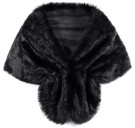 Damen Kunstpelz Schal 1920er Jahre Hochzeit Pelz Stolen und Wraps Verkleidung Pelz Shrug für Hochzeiten