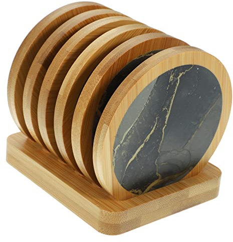 Cabilock Holz Tassenuntersetzer Hitzebeständig Isoliert Für Arbeitsplatte Tisch Haushalt Bar Pads Coaster Effektive Wärmeisolierung Praktisches Design