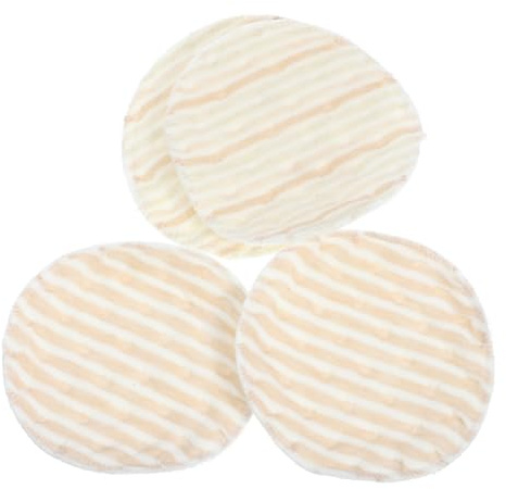 Yardwe 4pièces Lot De Coussinets Allaitement Lavables Et Absorbants Pour Femmes Coton Réutilisables Et Anti-débordement