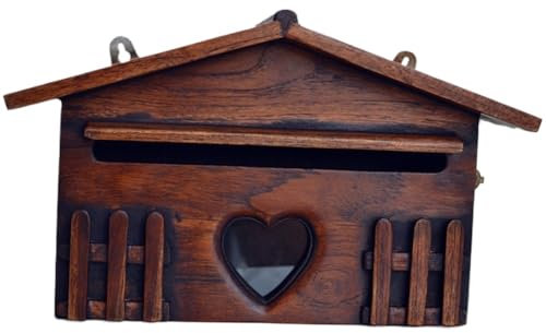 RUHEN Cassetta delle Lettere, Cassetta Postale, Cassetta Postale da Esterno, Cassetta Postale in Legno