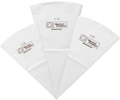 Tabanzhe Piping Bags-3PCS Reusable Icing Piping Bag Cotton Cream Pastry Bags DIY Cake Decorating Tool for Cakes Pastrie Cupcakes(White)
