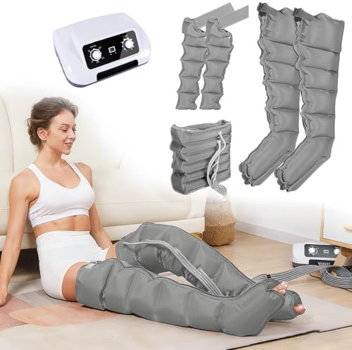 SULQING Pressoterapia per Casa per Gambe e Addome︱ Presso Terapia Gambe Linfodrenante︱Massaggiatore Gambe︱Elettrico Pressoterapia Massagg per Braccio Vita Gambe (Set Combinati Opzionali)