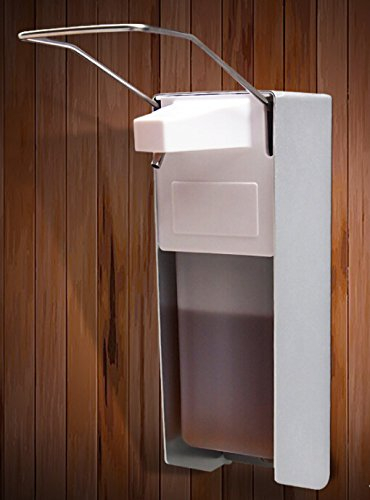 Bene K28-293A Dispenser Universale per Sapone, Dispenser disinfettante Mani 1000ml-2 Argento