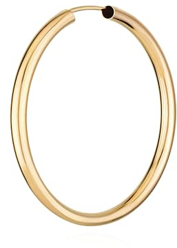 NKlaus Creolen aus 585er Gelbgold, rund, Ø 40mm, Rohrstärke 2,5mm, 1 Stück