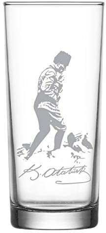 Raki Gläser mit Gravur Glas Bardagi Bardak Rakigläser 2 Stück Türkiye Türkei Atatürk imza