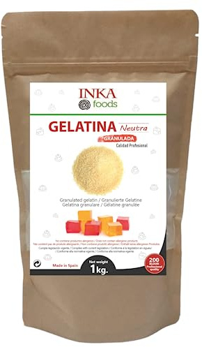 Gelatina granulare di grado professionale, sapore neutro - 1 kg