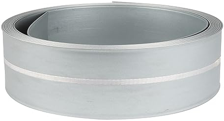 Windhager Rasenkantenband verzinkt, Raseneinfassung, Beeteinfassung, Beetbegrenzung, Mähkante, Rasen-Abgrenzung, flexibel, 5m x 15cm, 07458