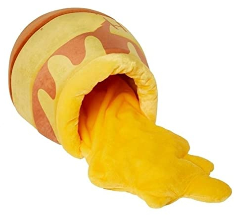 Jaune Miel Pot Chat Lit De Chat Jar Shape Lit De Chat Mignon Peluche Peluche Cartoon Chaud Animal Chat Chat Maison Soft Pet Nid pour Petit Chat Dog