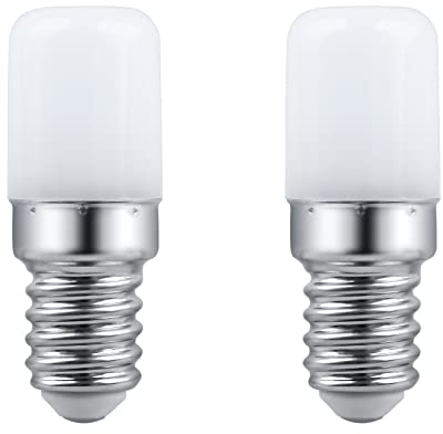 SCNNC LED Lampen T18 E14 Kühlschranklampe 3W AC230V, 300LM Kaltweiß 6000K, Nicht Dimmbar, Entspricht 30W Glühlampe, E14 LED für Kühlschrank, Salzlampe, Nähmaschine, Nachtlicht, 2 Stück