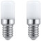 SCNNC Bombilla E14 LED Frigo T18 3W AC230V, 300LM Blanco Frío 6000K, No Regulable, Equivalente 30W Incandescente, Bombilla LED E14 para Frigorífico, Lámpara de Sal, Máquina de Coser, Paquete de 2