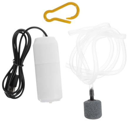 ORFOFE Aquarium-luftpumpe Usb Klein Tragbar Mit Luftschlauch Fischtank-versorgung Für Aquarien Und Becken Unterschiedlicher Einfach Zu Bedienen Langlebig Aus Hochwertigem Kunststoff Und k