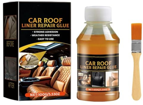 Headliner Glue for Car Roof and Upholstery - Strong Fabric Adhesive for Automotive Interior Repair, Compatible With Interior Materials (1)