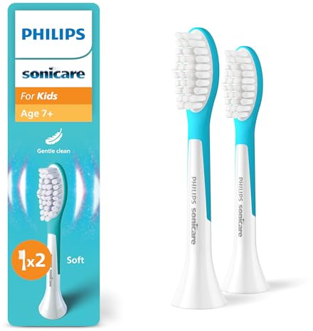 PHILIPS Sonicare For Kids, äkta tandborsthuvuden för barn från 7 år, 2-pack, HX6042/90