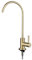 YWJFSA Robinet Osmoseur, Robinet de Cuisine Col de Cygne Robinet, Robinet Froid Simple en Acier Inoxydable 304,Or Brossé