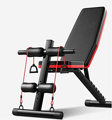 SmPinnaA Klappbare Hantelbank Sit-Up-Bank Verstellbare Fitness-Trainings-Übungsbank Körpertraining Multifunktionale Verstellbare Hantelbank