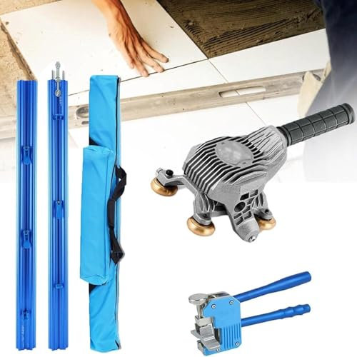 Manual Tile Cutter Professional Tile Cutter with Dual Track Design and Glass Suction Cup(3.8m)