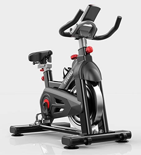FIT4YOU Exercise Bike Indoor Cycling Home Gym Workout Cardio Fitness Adjustable Resistance LCD Monitor FY-EB07 Black
