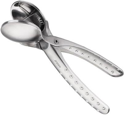 Pinze per castagne - Tagliacanoci pecan, apricastagne | Schiaccianoci in metallo, pelapatate ergonomico a pinza incrociata con manico antiscivolo, facile spogliarello, schiaccianoci per interni per