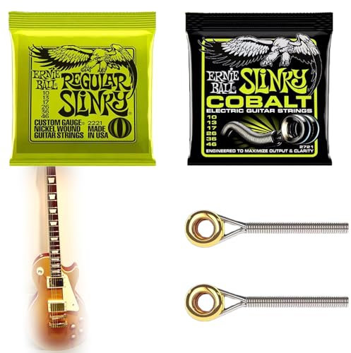 E-Gitarren-Saiten, Stärke 10-46 Gauge, 2 Sätze Verschiedener Guitar Strings, Extra Hohe E-Saite, Premium Stahl-Nickel, Gitarrensaiten, Für Ersatz-Gitarrensaiten