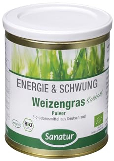 Wheatgrass Energy and Swing, Organic, Sanatur 250 g poudre