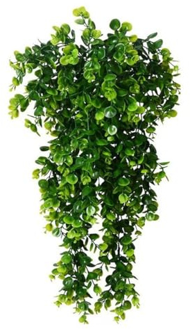 Plante Artificielle Tombante Feuilles D'eucalyptus Faux Lierre Long Lierre Artificiel sans Entretien pour la Maison Jardin Intérieur Décoration Extérieure