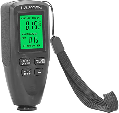 Yinhing Car Paint Thickness Digital Coating Thickness Meter Automotive Paint Thickness Tester with Dual Probe F NF for Metal Non Conductive Coating Magnetic Non Magnetic Coating (Black)