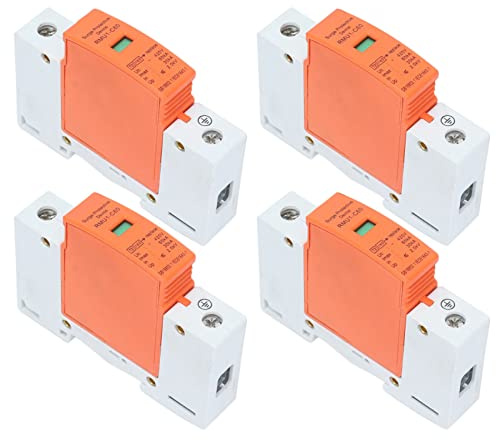 TARSHYRY 4Pcs DIN Rail Protection Device for AC 420V Electrical Panel, Lightning Arrester with Overvoltage Protection for Home and Office Use (Imax: 60kA)
