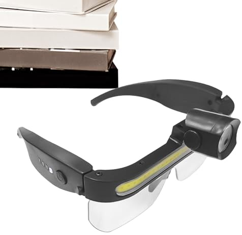 Lunettes de sécurité lumineuses – 2 modes de lunettes de travail pour la protection des yeux | Lunettes avec homme et femme – Idéal pour la construction, le laboratoire, la réparation automatique pour