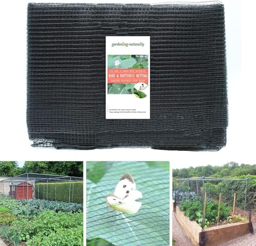 Heavy Duty Soft Flexible Butterfly Brassica Crop Protection Netting Insect Garden Mesh 5mm x 7mm - Many (Soft Butterfly Protection Netting 8m Per Metre)