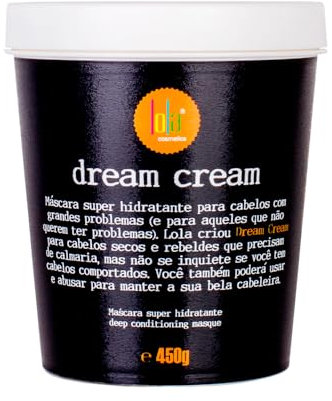 Lola Cosmetics - Masque Dream Cream - Ingrédients Sélectionnés - Soin Capillaire Hydratant - Pour Cheveux Secs et Abîmés - 200 ml