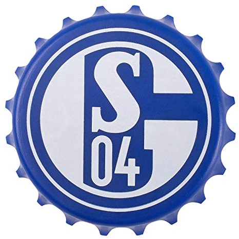 FC Schalke 04 Flaschenöffner, Öffner für Kronkorken und Schraubverschlüsse S04 - Plus Lesezeichen I Love Gelsenkirchen