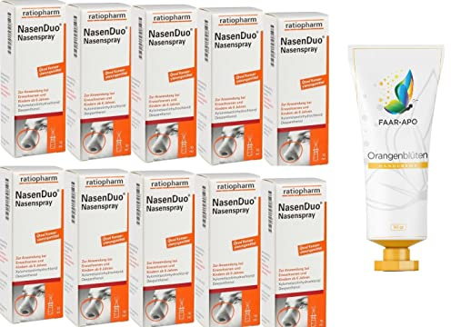 Nasenduo Nasenspray 10x10 ml Sparset inkl. einer hochwertigen Handcreme Marke Faar-Apo