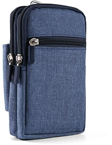 Handytasche Gürteltasche Herren, Universal Handy Gürtel Tasche Blau, Handytasche Bauchtasche Smartphone Gürteltaschen Wandertasche Holster Outdoor Sport Hüfttaschen Reisetasche Portemonnaie Geldbörse