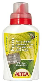 Hierro quelado (300 g), abono líquido preventivo del amarillamiento de las hojas