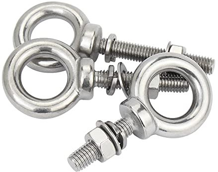 5 Satz M10 × 60 mm 304 Edelstahl Hebering Augenschraube Ringschraube Marine Gewichtheber