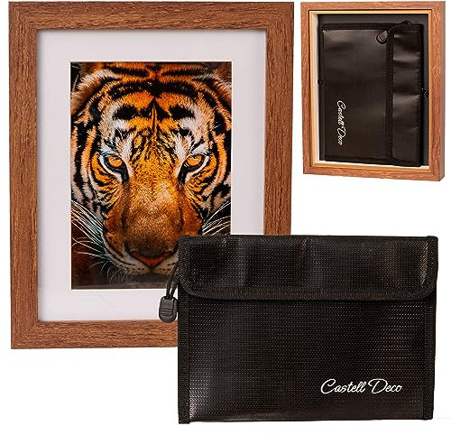 Cassaforte segreta a forma di cornice per foto 13 x 18 cm. Nascondiglio salvadanaio sicuro, cassaforte invisibile. cassaforte per documenti. Cassetta di sicurezza