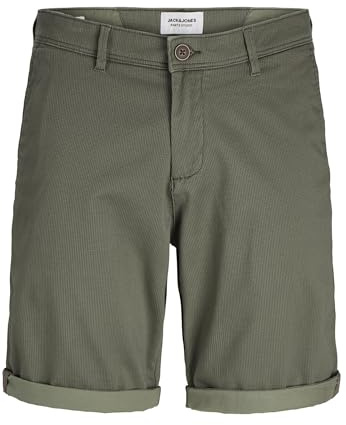 JACK & JONES JPSTBOWIE - Pantalón Corto con Estampado SN, Noche de Oliva, XXL