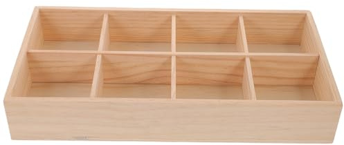 MAGICLULU Servierbox 8 Fächer Organizer Für Teebeutel Snackbox Multifunktionale Aufbewahrungsschale Für Küchen Und Schreibtisch