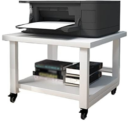 Druckerständer Mobiler Druckerwagen Druckerregal Mobile Floor Office Regal unter Doppelspeichertisch Kopierer Audio -Speicher Rack mit Niversal Wheel Druckerhalter ( Color : B , Size : 40x40x50cm )