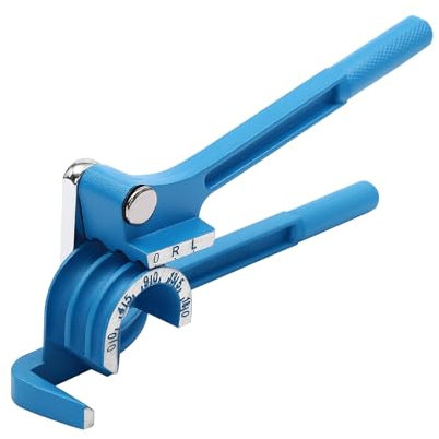 Shiyinge 180° 3-In-1 Bremsleitung Rohrbiegewerkzeug RohrbiegegeräT Manueller Modern Aluminium-Legierung Rohrbieger Mit Klare Markierung Biegezange FüR 6/8/10Mm Rohre Aus Kupfer Messing (Blau)