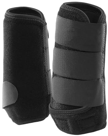 FLCPJGV 2X Guêtres de Protection pour Chevaux en néoprène pour Protection des Jambes Accessoires équestres, Hind Leg M