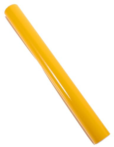 TOPPERFUN Glänzende Selbstklebende PVC Autofolie 30x152cm Wasserabweisende Autoaufkleberfolie Gelb Glänzend Luftblasenfrei Vielseitig Für Auto Und Motorrad
