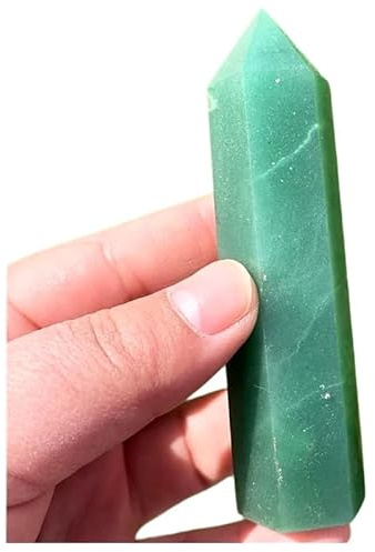 TENET - Obelisk trollstav av naturlig mineralsten 7–8 cm (AVVENTURIN)