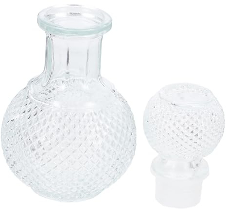 250ml Glass Whiskey Decanter for Spirits and Brandy, Elegant | Precise Control, Reduces Waste, Quick Aeration, Pure Taste, Suitable for Bars and Home, Simple Design