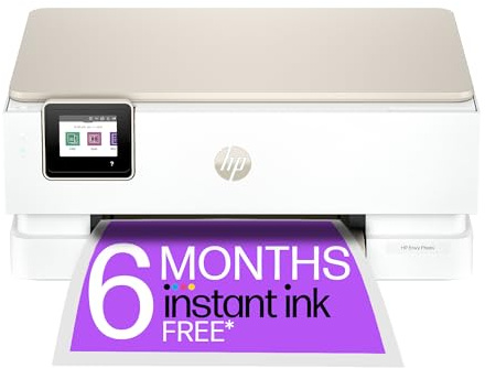 HP Envy Photo 7234 All in One Photo Printer | Wireless | Print, Scan & Copy | 6 months free Instant Ink | Dedicated Photo tray | Touchscreen | 2-sided photo printing | Self-healing dual band Wi-Fi