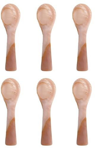 Kaviar Probierlöffel, 8 cm, Perlmuttlöffel, elegant, ideal zum Unterhalten und Verschenken, polierte Oberfläche, perfekt für