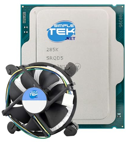 SIMPLETEK - Ultra 9 Processor 285K for Desktop - 24c/24t CPU LGA 1851-3.2GHz Base/5.7GHz - Integrated GPU - Heatsink Included