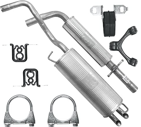 POLMOstrow Pot d’échappement pour VW Golf 4 IV 1997-2004 | Pot d’échappement central et arrière, Moteurs : 1.6 - 1.9 SDI, Hayon